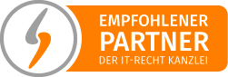 IT-Recht Kanzlei empfohlener Partner Badge